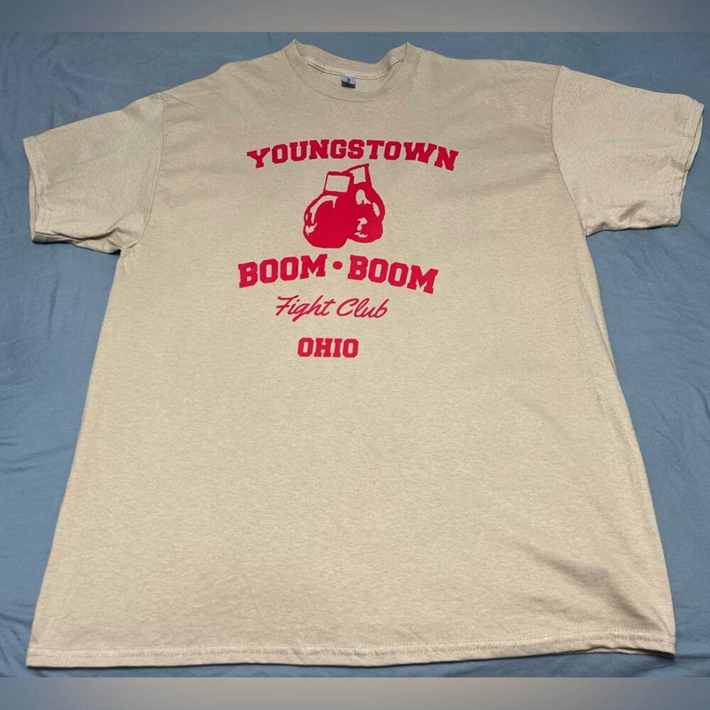 Boom Boom Fight Club Youngstown Ohio Boxing Shirt Menās XL